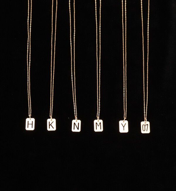 grace grace「【grace grace/グラスグラス】10KイニシャルプレートNL-H」|ネックレス|