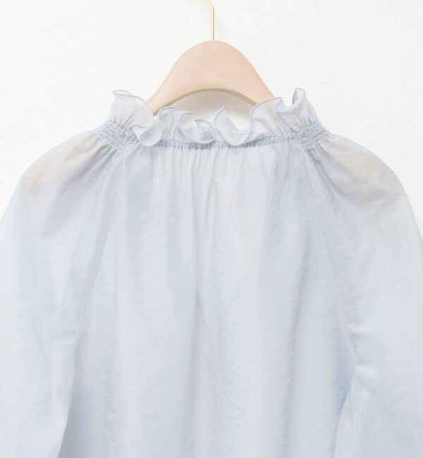 NOLLEY'S sophi「ウォッシャブルオーガンジーフリルブラウス」|シャツ・ブラウス|