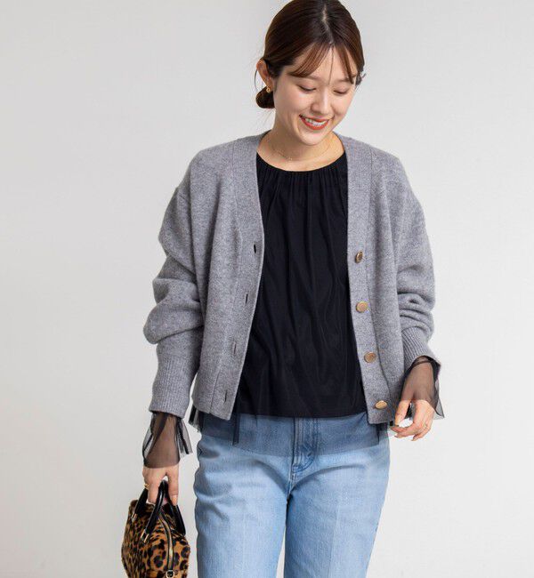 NOLLEY'S「ウォッシャブルチュールレイヤード2WAYブラウス」|シャツ・ブラウス|