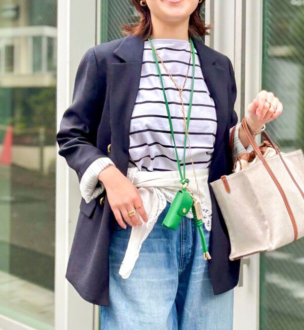 NOLLEY'S「《セットアップ対応》ウォッシャブルハイスペック麻調ダブルジャケット」|テーラードジャケット|ネイビー