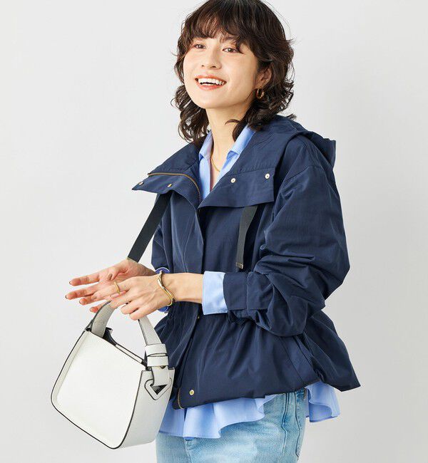 NOLLEY'S「【WEB＆一部店舗限定色アイテム】ウォッシャブル2WAY撥水フーテッドブルゾン」|ブルゾン・スタジャン|