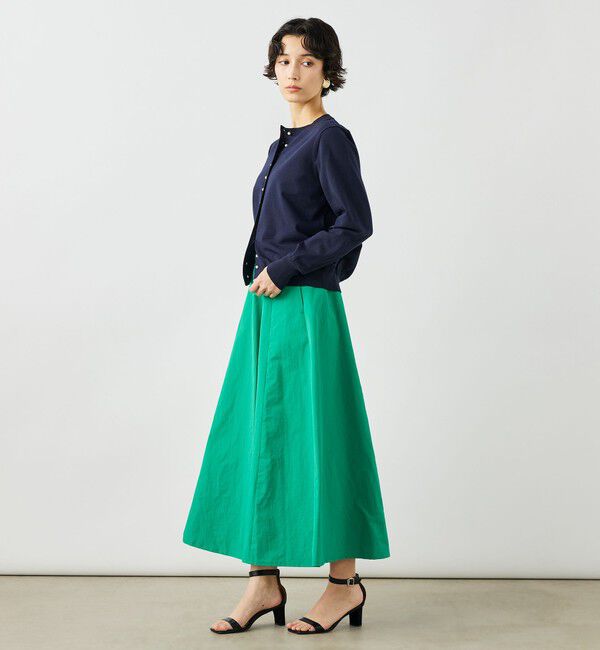 NOLLEY'S「《手洗い可能》コットンテックスクルーネックカーディガン」|カーディガン|