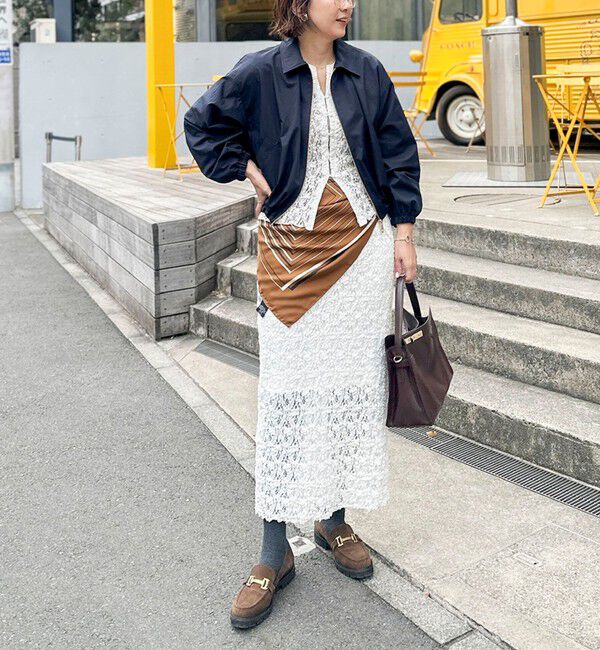 NOLLEY'S sophi「《セットアップ対応》ウォッシャブルストレッチレースタイトスカート」|タイト|