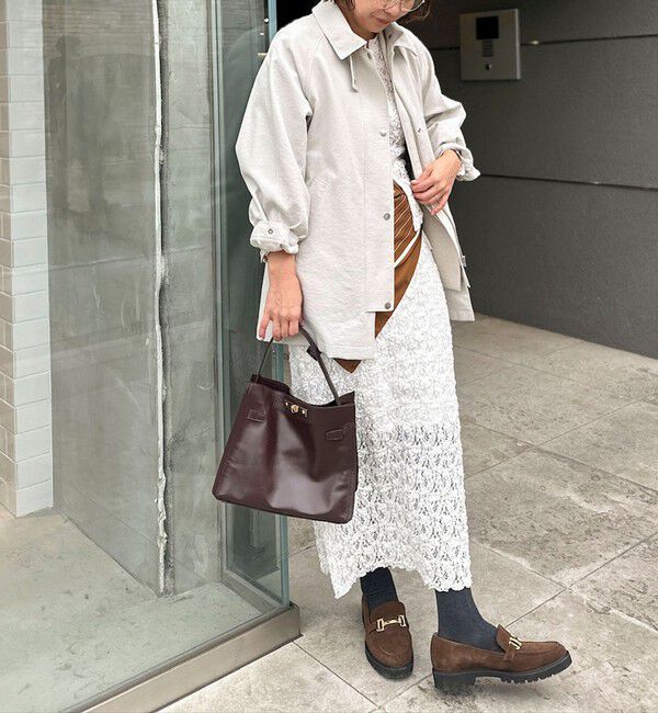 NOLLEY'S sophi「《セットアップ対応》ウォッシャブルストレッチレースタイトスカート」|タイト|