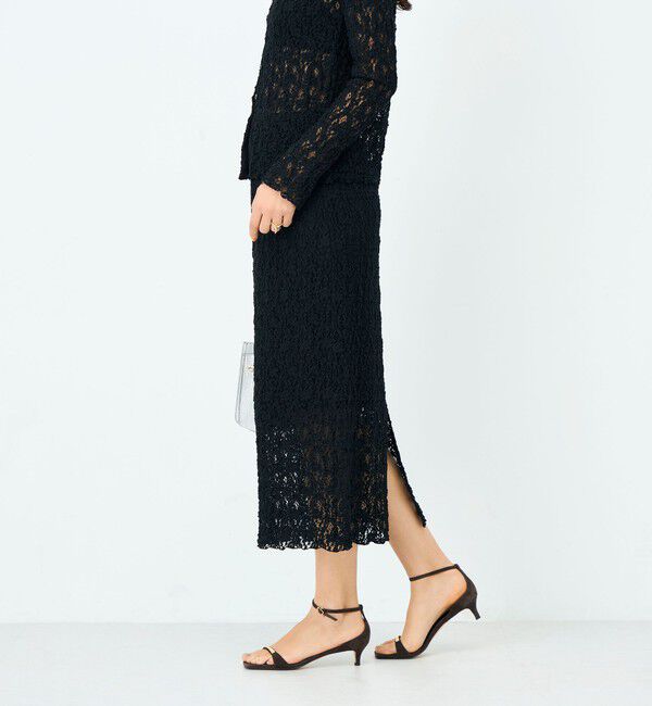 NOLLEY'S sophi「《セットアップ対応》ウォッシャブルストレッチレースタイトスカート」|タイト|