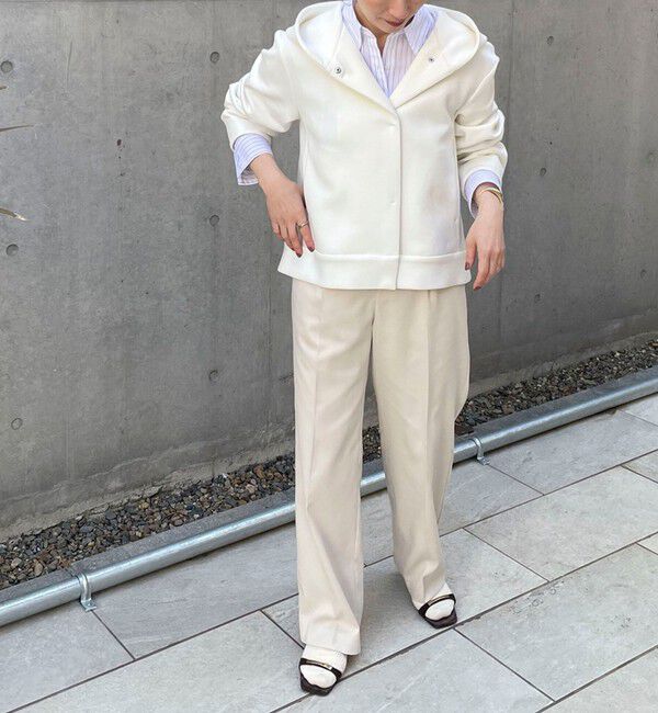 NOLLEY'S「【追加】ウォッシャブルエアボールフードブルゾン」|ブルゾン・スタジャン|