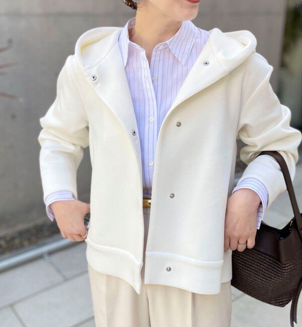 NOLLEY'S「【追加】ウォッシャブルエアボールフードブルゾン」|ブルゾン・スタジャン|