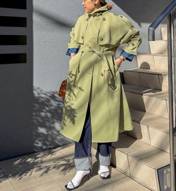 NOLLEY'S「NMPウォッシャブルロングトレンチコート」|トレンチコート|