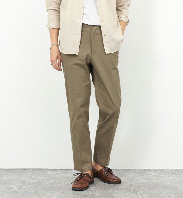NOLLEY'S goodman「《ビジカジ対応》ストレッチツイルレギュラーフィットPT 26SS」|チノ|オリーブ