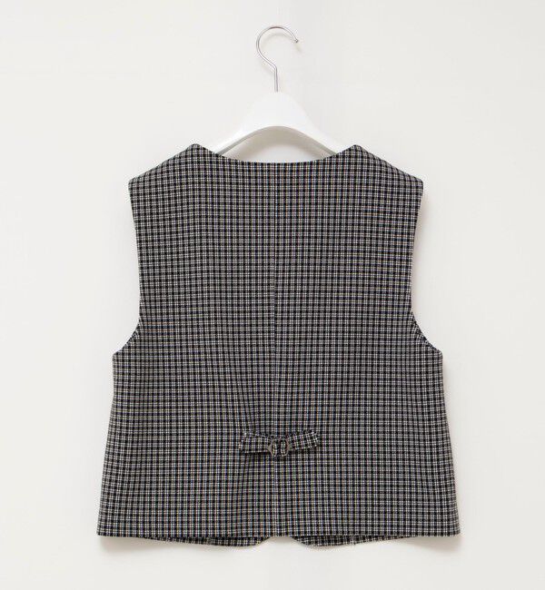 NOLLEY'S「《セットアップ対応》ウォッシャブルビーチェックベスト」|ベスト・ジレ|