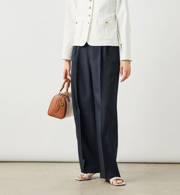 NOLLEY'S sophi「NEW morisachi《セットアップ対応》ウォッシャブルスラブオックスタックワイドパンツ」|その他|