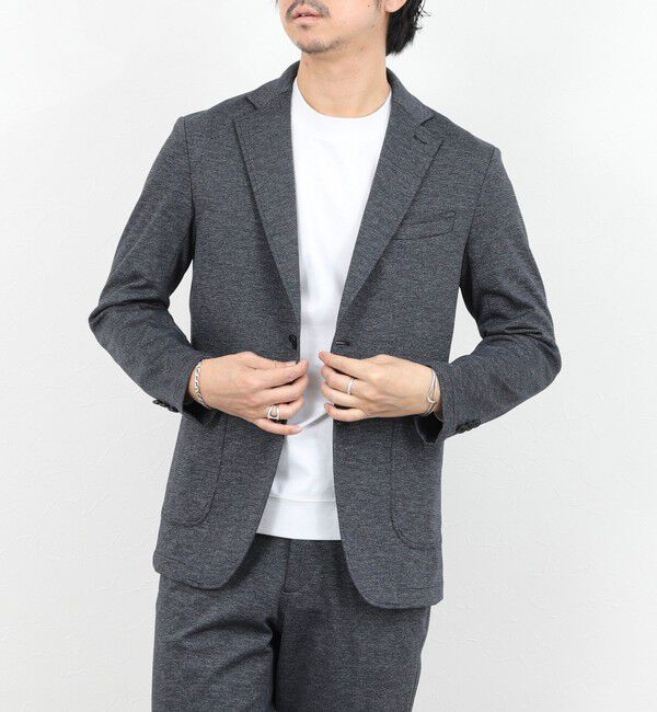 NOLLEY'S goodman「《ビジカジ/セットアップ対応》シャークジャージ イージーJK 26SS」|テーラードジャケット|