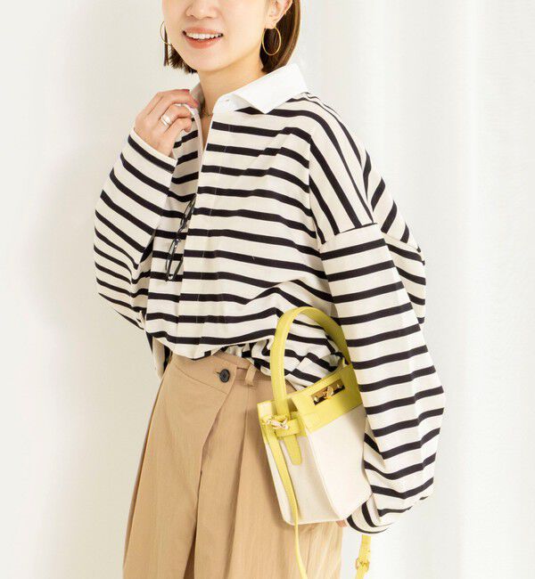 Rie Miller「ウォッシャブルBIGシルエットラガーシャツ」|Tシャツ・カットソー|