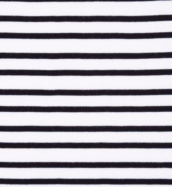 NOLLEY'S「【nolnol/ノルノル】ウォッシャブルシルケットボーダーショートT」|Tシャツ・カットソー|