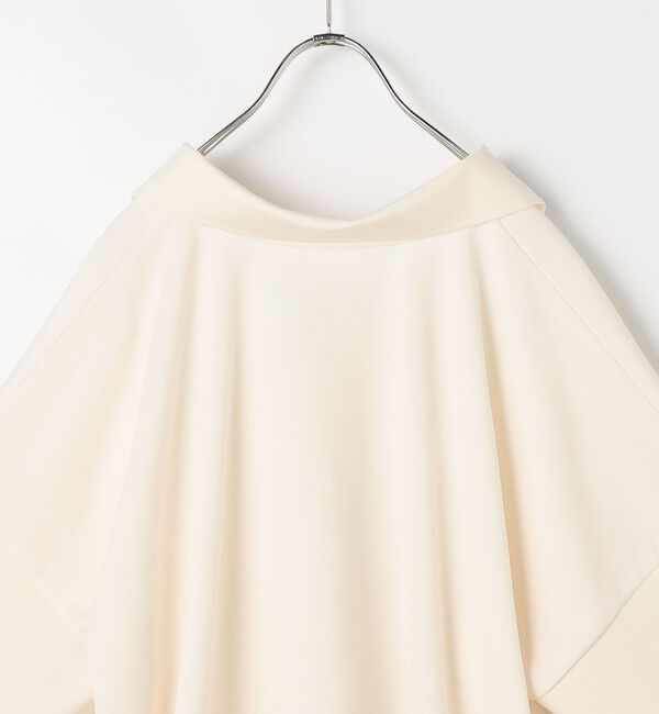 Rie Miller「ウォッシャブルョーポロ襟ハーフスリーブジゼットダンボール」|ポロシャツ|