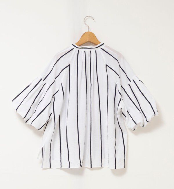 NOLLEY'S「ウォッシャブルドビーストライプブラウス」|シャツ・ブラウス|