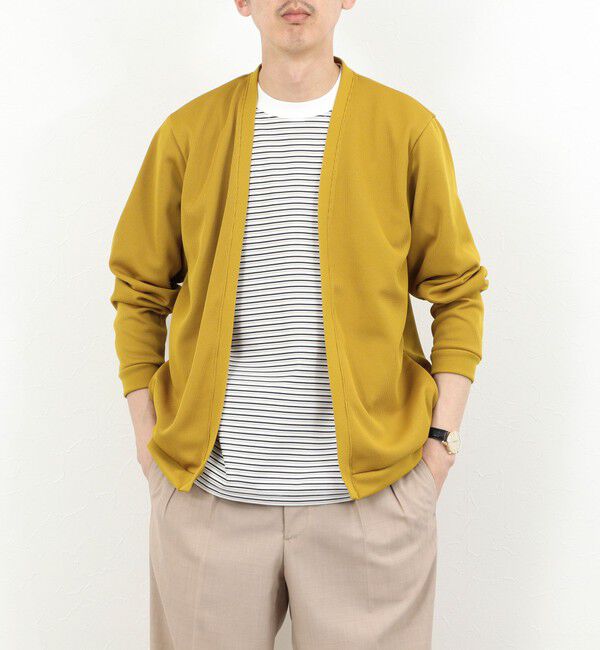 NOLLEY'S goodman「針抜きジャージ ボタンレスカーディガン 26SS」|カーディガン|