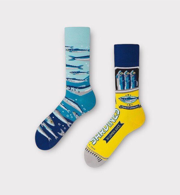 GLOSTER「【MANY MORNINGS/メニーモーニングス】-Animals- アニマルソックス」|ソックス|ブルー系その他