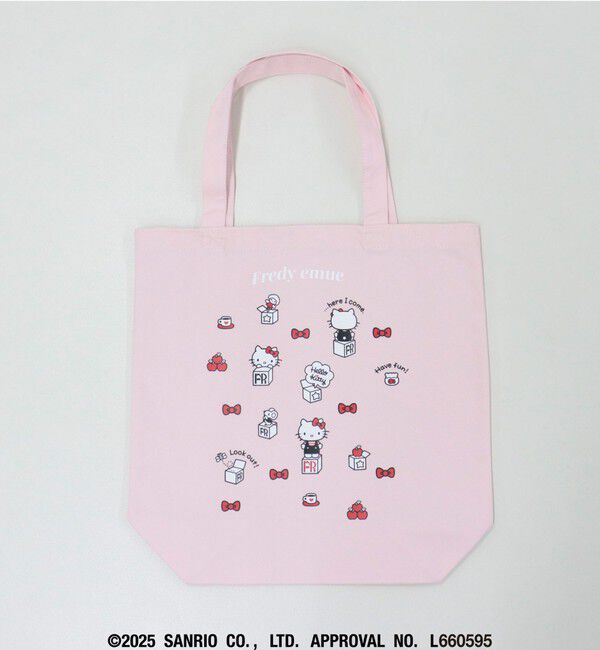 fredy emue「【HELLO KITTY meet FREDY emue】  ボックスプリントトートバッグ」|トートバッグ|