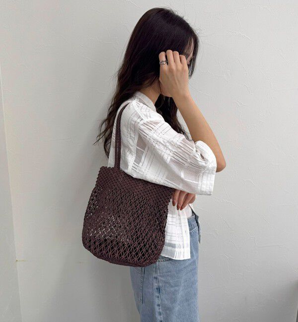 fredy emue「【The Bagmati】コットンコードカラーラウンドバッグ」|かごバッグ|