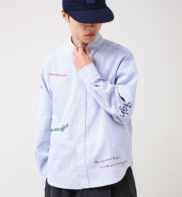 GLOSTER「【気分を上げるフレーズ】ポジティブメッセージシャツ パート2」|シャツ・ブラウス|