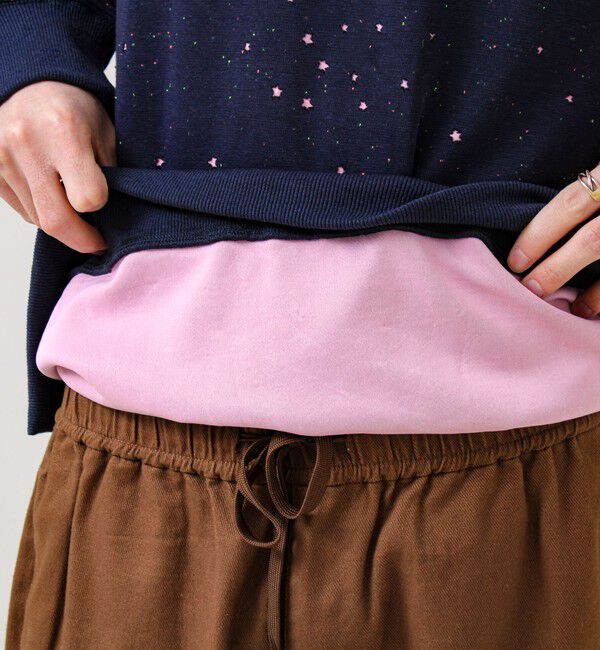 GLOSTER「星穴ネップボンディング クルーネックスウェット」|スウェット・ジャージ|