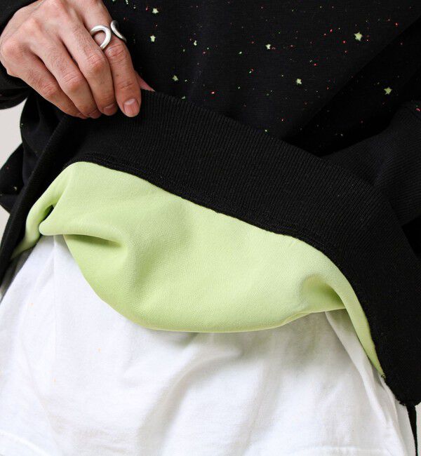 GLOSTER「星穴ネップボンディング クルーネックスウェット」|スウェット・ジャージ|