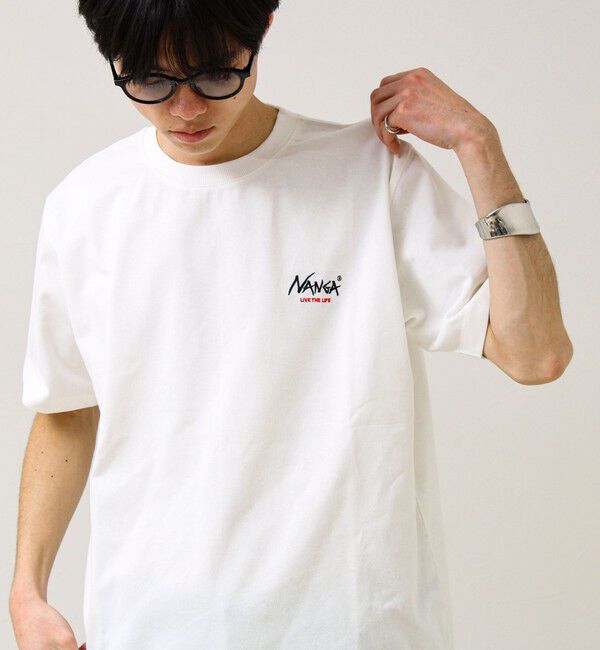 GLOSTER「【NANGA&times;GLOSTER】別注① Rect Backprint Tee」|Tシャツ・カットソー|