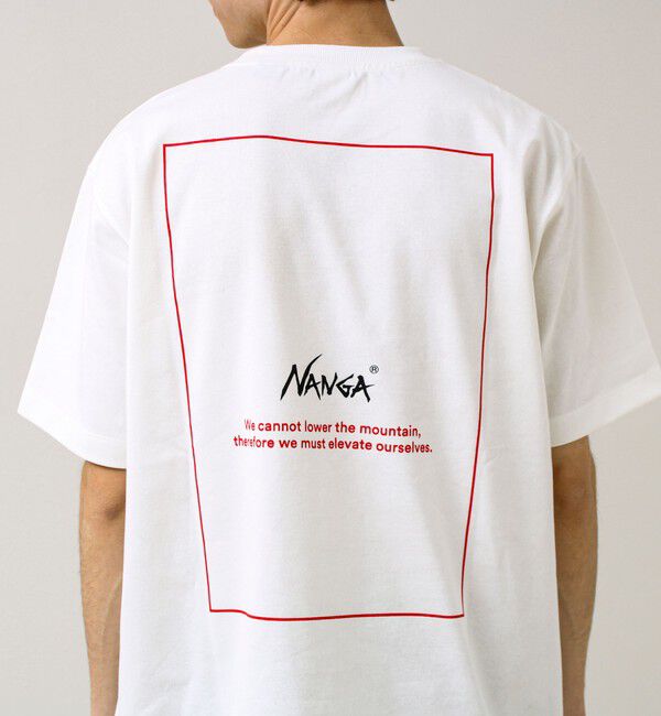 GLOSTER「【NANGA&times;GLOSTER】別注① Rect Backprint Tee」|Tシャツ・カットソー|