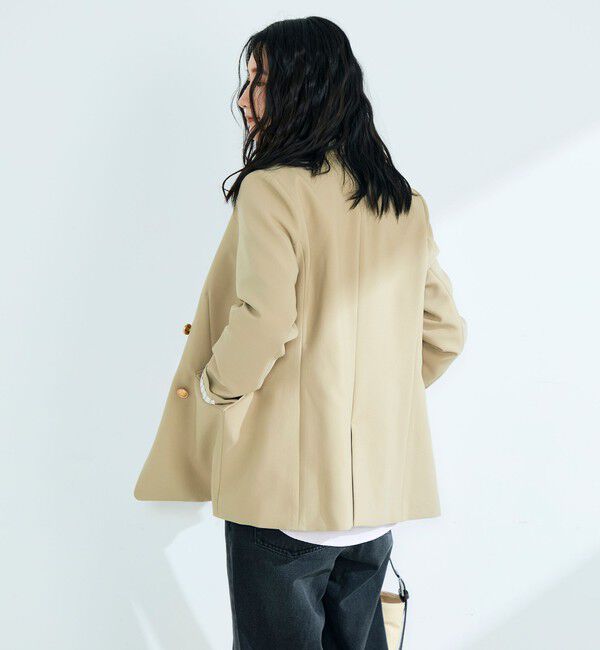 fredy emue「【3サイズ展開/オンオフ使える】ダブルブレストジャケット」|テーラードジャケット|