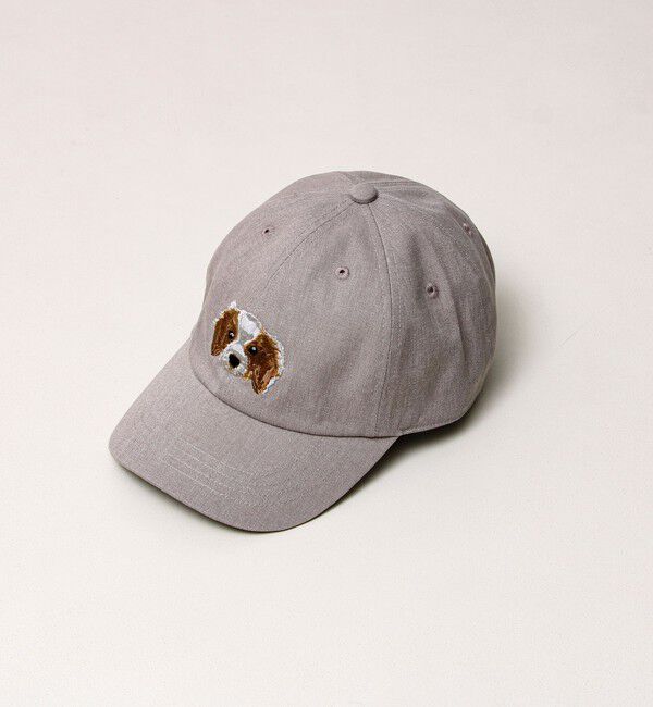 GLOSTER「【カラー追加して再登場】WASHED DOG embroidery CAP」|キャップ・キャスケット|ベージュ系その他2