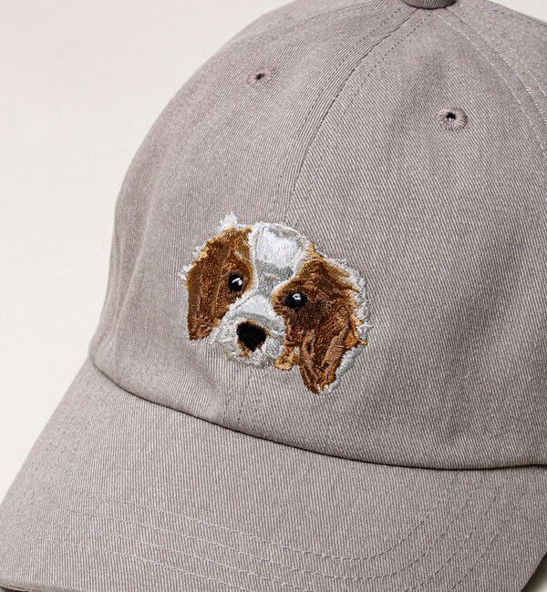 GLOSTER「【カラー追加して再登場】WASHED DOG embroidery CAP」|キャップ・キャスケット|