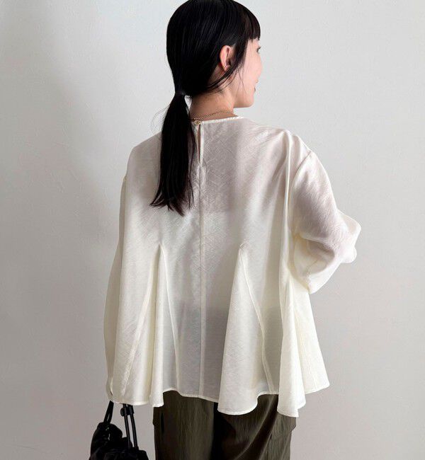 fredy emue「ペプラムシアーボリュームブラウス」|シャツ・ブラウス|