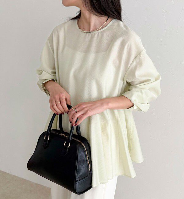 fredy emue「ペプラムシアーボリュームブラウス」|シャツ・ブラウス|