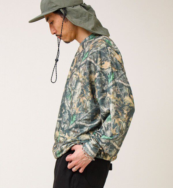 GLOSTER「【無地/リアルツリーカモ】ミニ裏毛 裾ドロストスウェット」|スウェット・ジャージ|