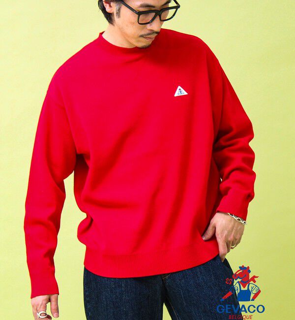 GLOSTER「【GEVACO/ゲバコ】スウェットニットプルオーバー」|スウェット・ジャージ|レッド