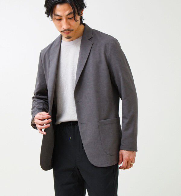 GLOSTER「【セットアップ対応】リネンタッチドビージャケット」|テーラードジャケット|
