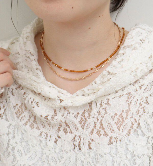 fredy emue「マットビーズアジャスト2セットネックレス」|ネックレス|