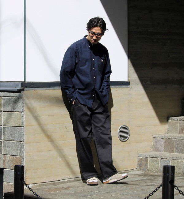 GLOSTER「【フレブル刺繍】ボタンダウン コンビシャツ」|シャツ・ブラウス|