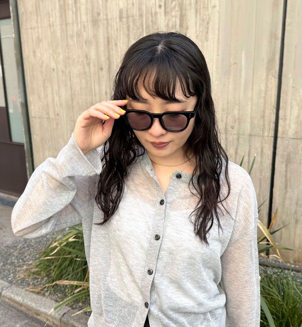 fredy emue「調光レンズセルウェリントンメガネ」|メガネ|ブラック