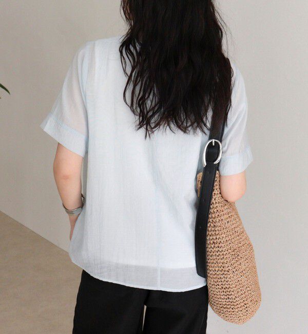 fredy emue「シアーレイヤード半袖ブラウス」|シャツ・ブラウス|