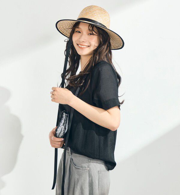 fredy emue「シアーレイヤード半袖ブラウス」|シャツ・ブラウス|