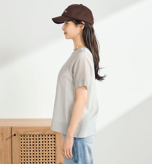 fredy emue「シアーレイヤード半袖ブラウス」|シャツ・ブラウス|