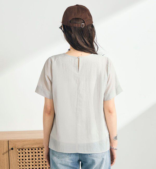 fredy emue「シアーレイヤード半袖ブラウス」|シャツ・ブラウス|