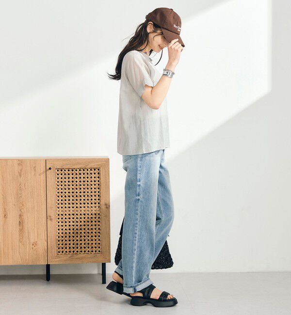 fredy emue「シアーレイヤード半袖ブラウス」|シャツ・ブラウス|