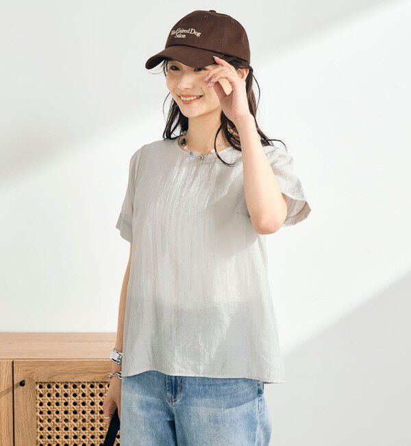 fredy emue「シアーレイヤード半袖ブラウス」|シャツ・ブラウス|