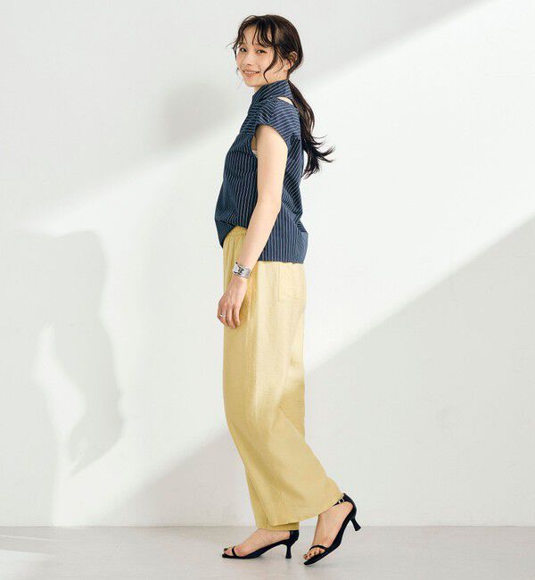 fredy emue「【接触冷感】ドライタンブラーセミワイドイージーパンツ」|チノ|