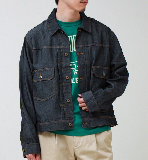 GLOSTER「【軽量ストレッチ】メッシュデニム3rdタイプジャケット」|デニムジャケット|