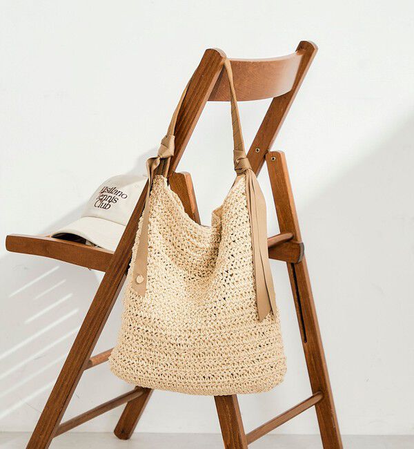 fredy emue「グログランハンドル柄編みトート」|トートバッグ|