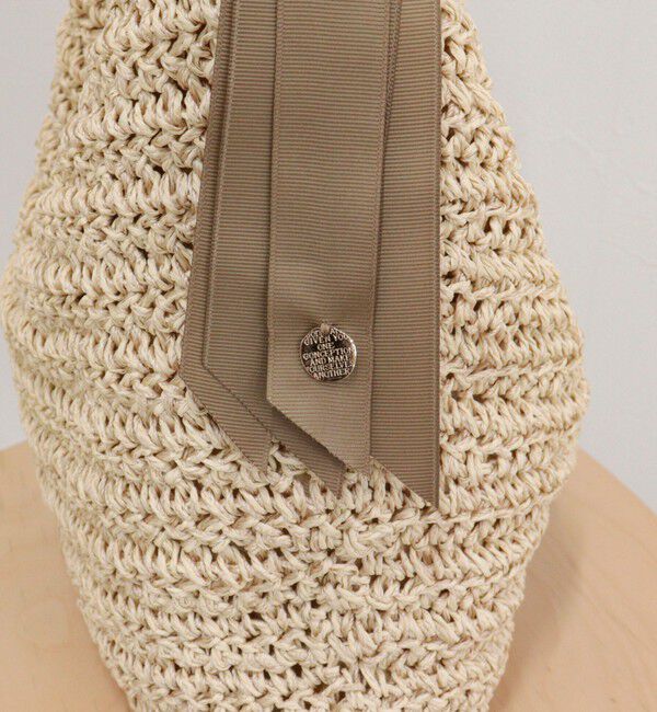 fredy emue「グログランハンドル柄編みトート」|トートバッグ|